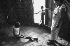 Monica, 26 by the time of this photograph was suffering from malnutrition and mental health disease. Lack of food and potable water, as well as the forced displacement and the contamination from coal dust from the Cerrejon coal mine are tearing apart the Wayuu way of life. Monica died in 2018.